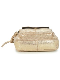 PIECES - PCNAINA Sac bandoulière cuir Gold Snow