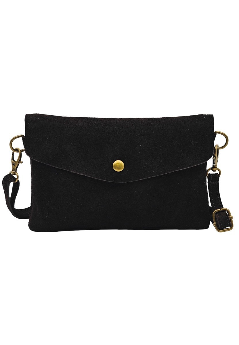 Soleil Chic Pochette bandoulière Camomille Noir Nubuck