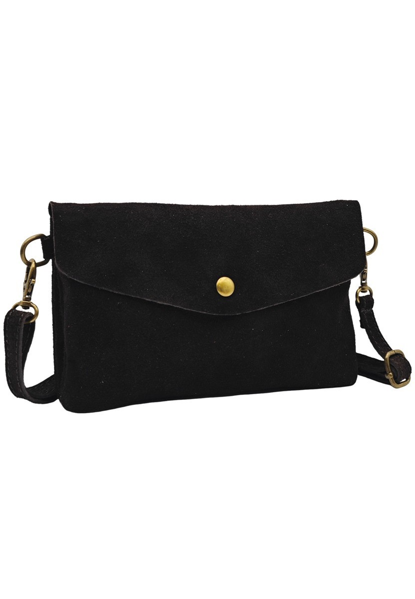 Soleil Chic Pochette bandoulière Camomille Noir Nubuck