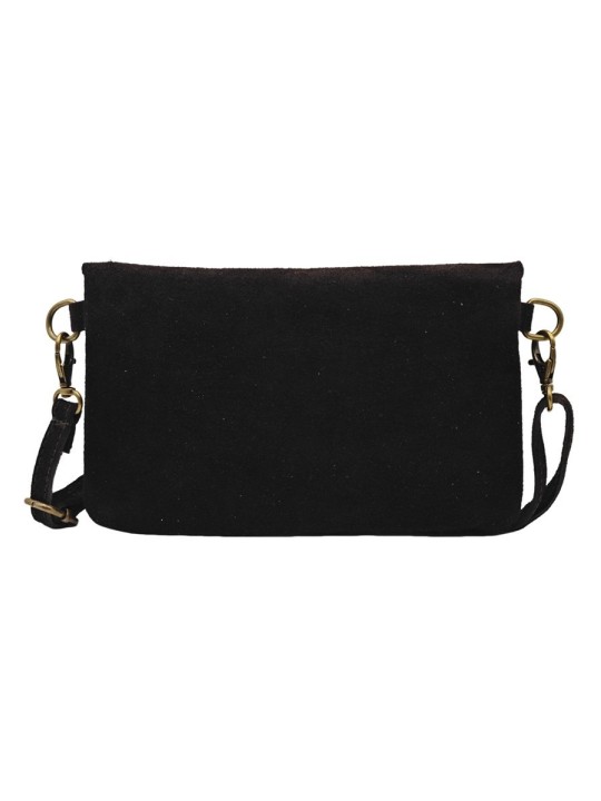 Soleil Chic Pochette bandoulière Camomille Noir Nubuck