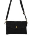Soleil Chic Pochette bandoulière Camomille Noir Nubuck