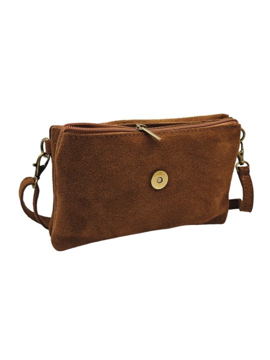 Soleil Chic Pochette bandoulière Camomille Camel Nubuck