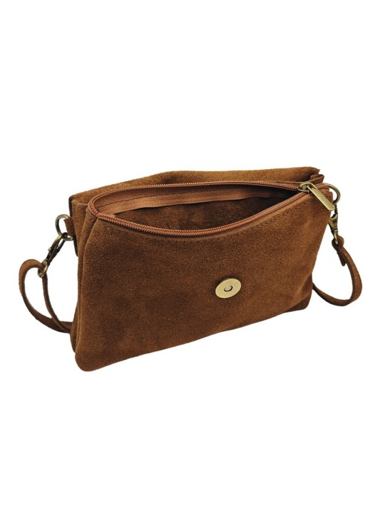 Soleil Chic Pochette bandoulière Camomille Camel Nubuck