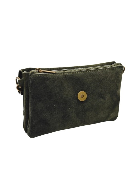 Soleil Chic Pochette bandoulière Camomille Kaki Nubuck