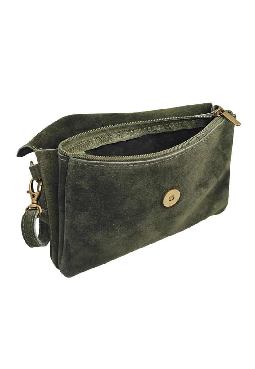 Soleil Chic Pochette bandoulière Camomille Kaki Nubuck