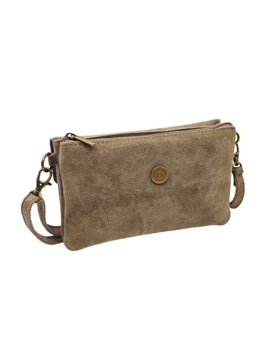 Soleil Chic Pochette bandoulière Camomille Taupe Nubuck