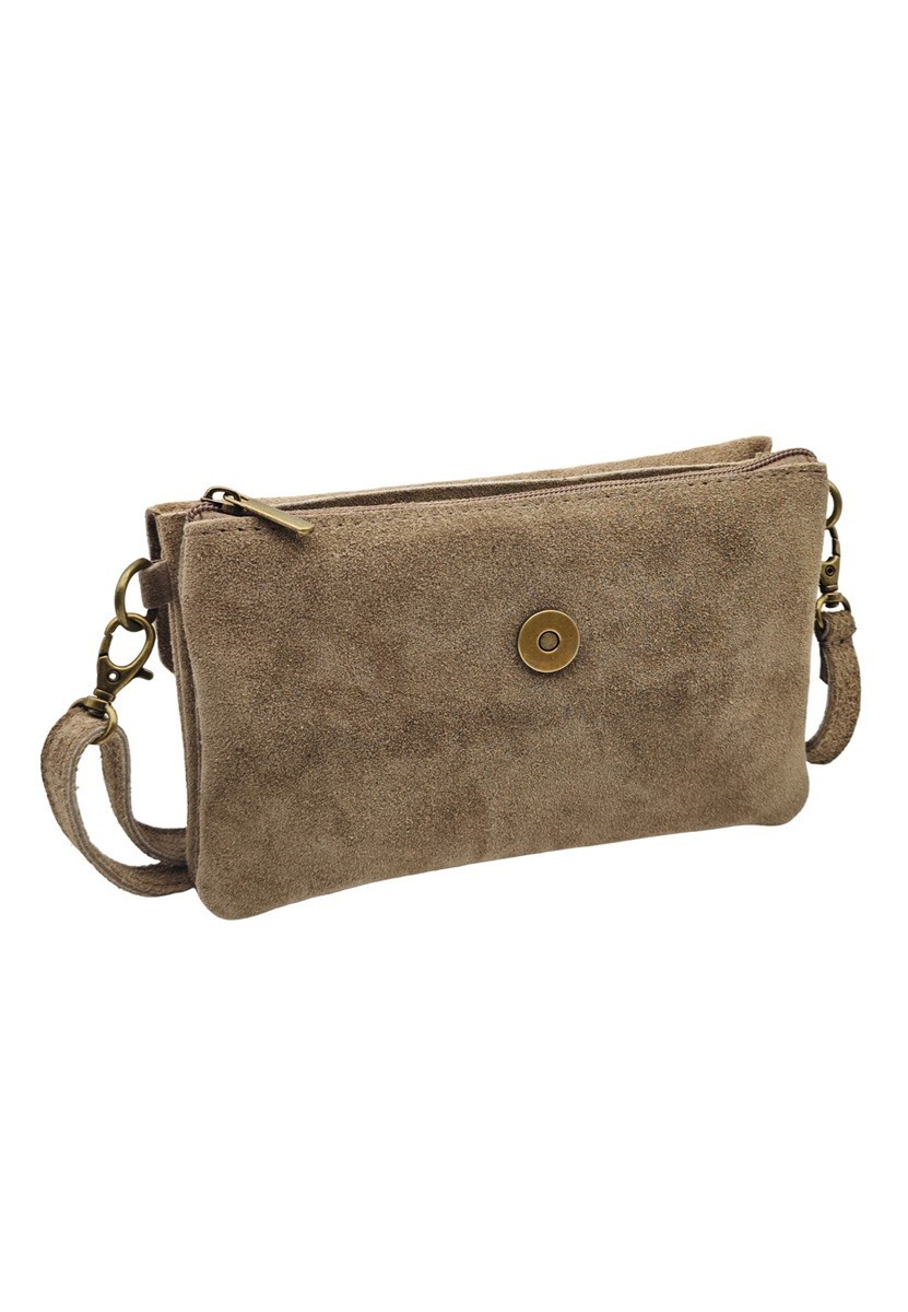 Soleil Chic Pochette bandoulière Camomille Taupe Nubuck