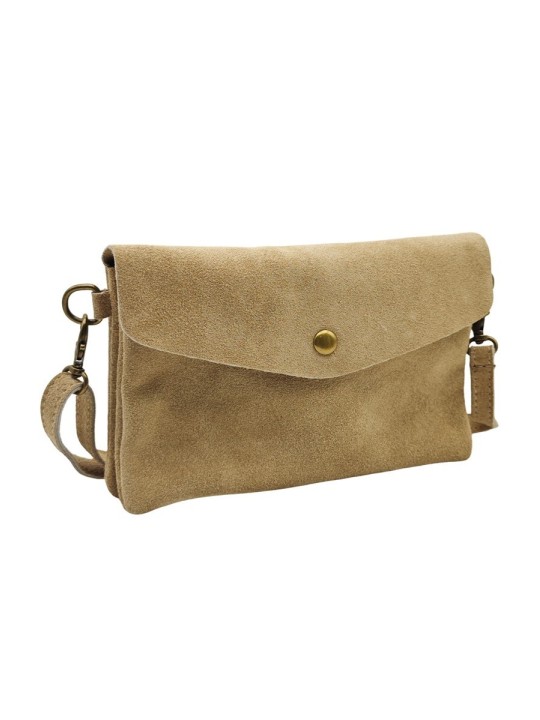 Soleil Chic Pochette bandoulière Camomille Beige Nubuck