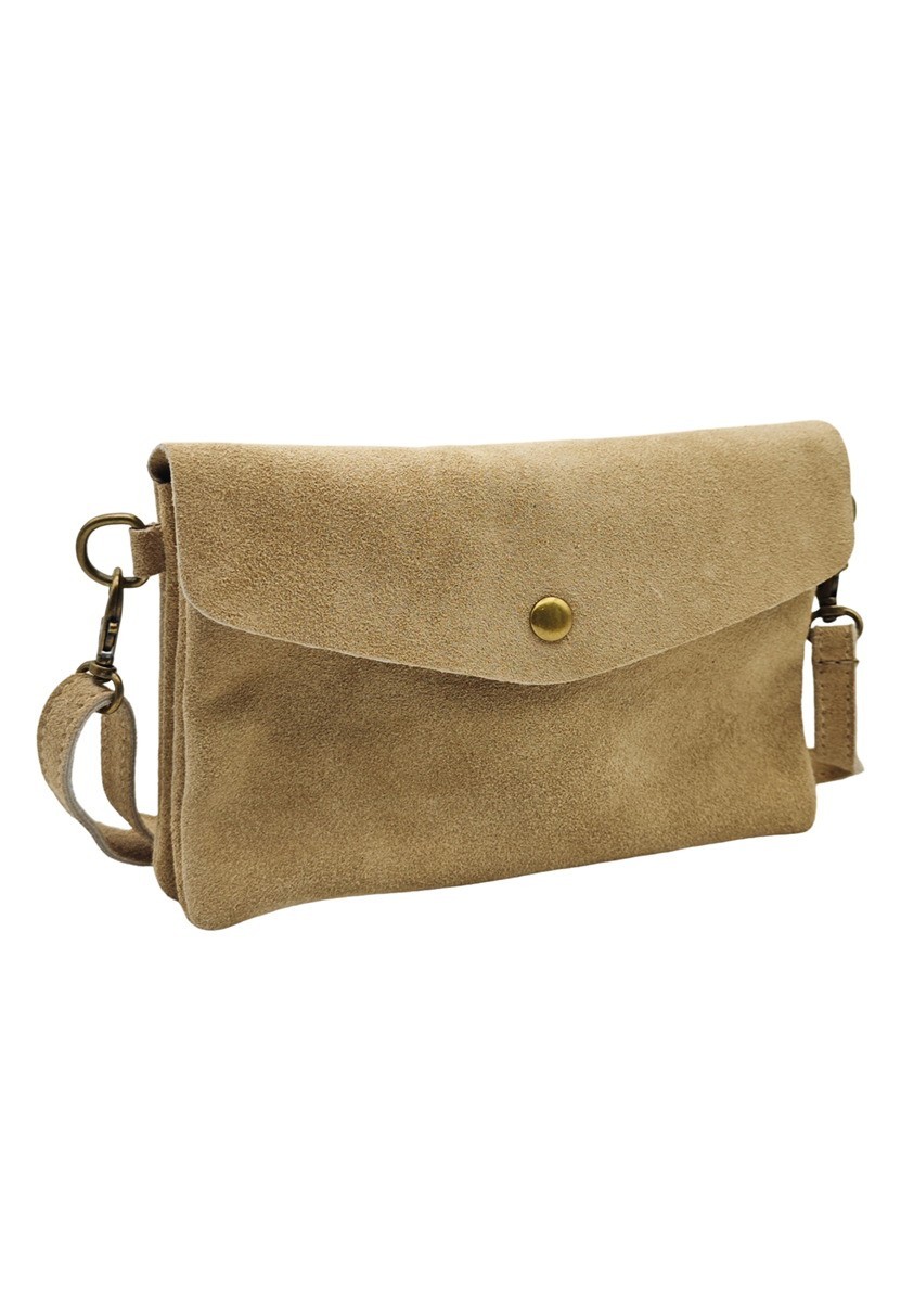 Soleil Chic Pochette bandoulière Camomille Beige Nubuck