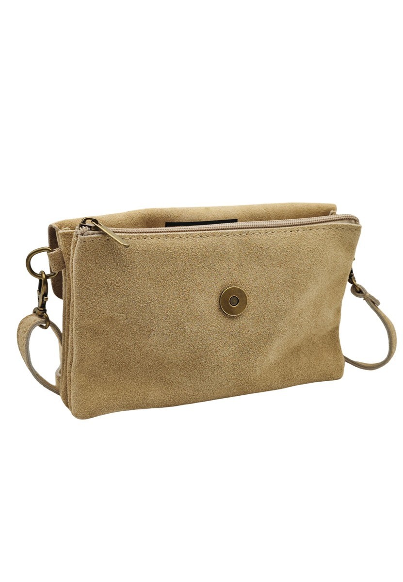 Soleil Chic Pochette bandoulière Camomille Beige Nubuck