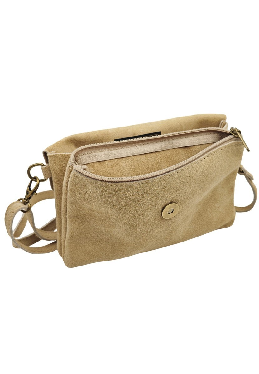 Soleil Chic Pochette bandoulière Camomille Beige Nubuck