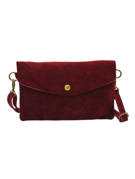 Soleil Chic Pochette bandoulière Camomille Rouge Nubuck