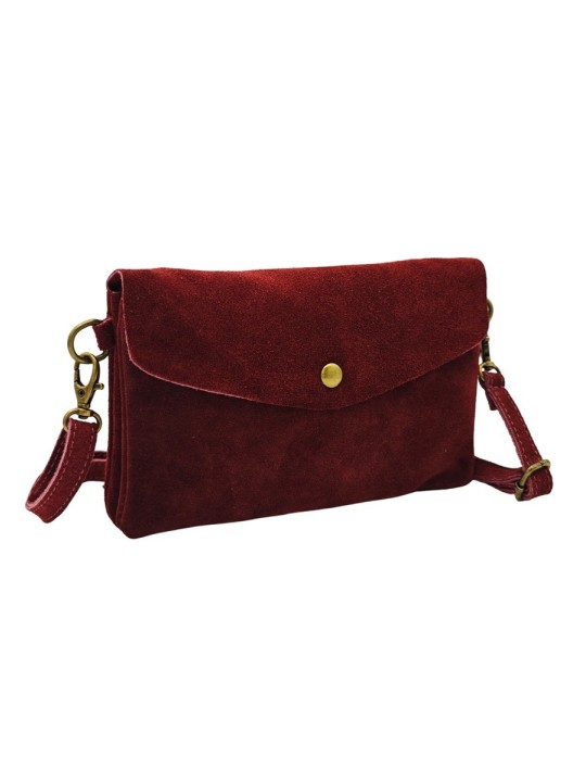 Soleil Chic Pochette bandoulière Camomille Rouge Nubuck