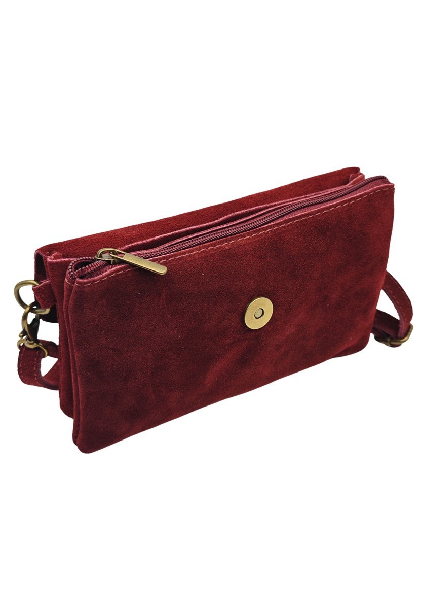 Soleil Chic Pochette bandoulière Camomille Rouge Nubuck