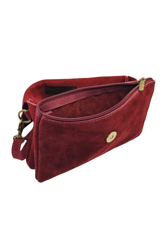 Soleil Chic Pochette bandoulière Camomille Rouge Nubuck