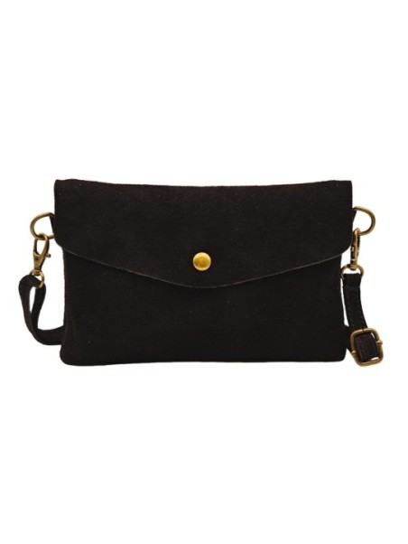 Soleil Chic Pochette bandoulière Camomille Chocolat Nubuck