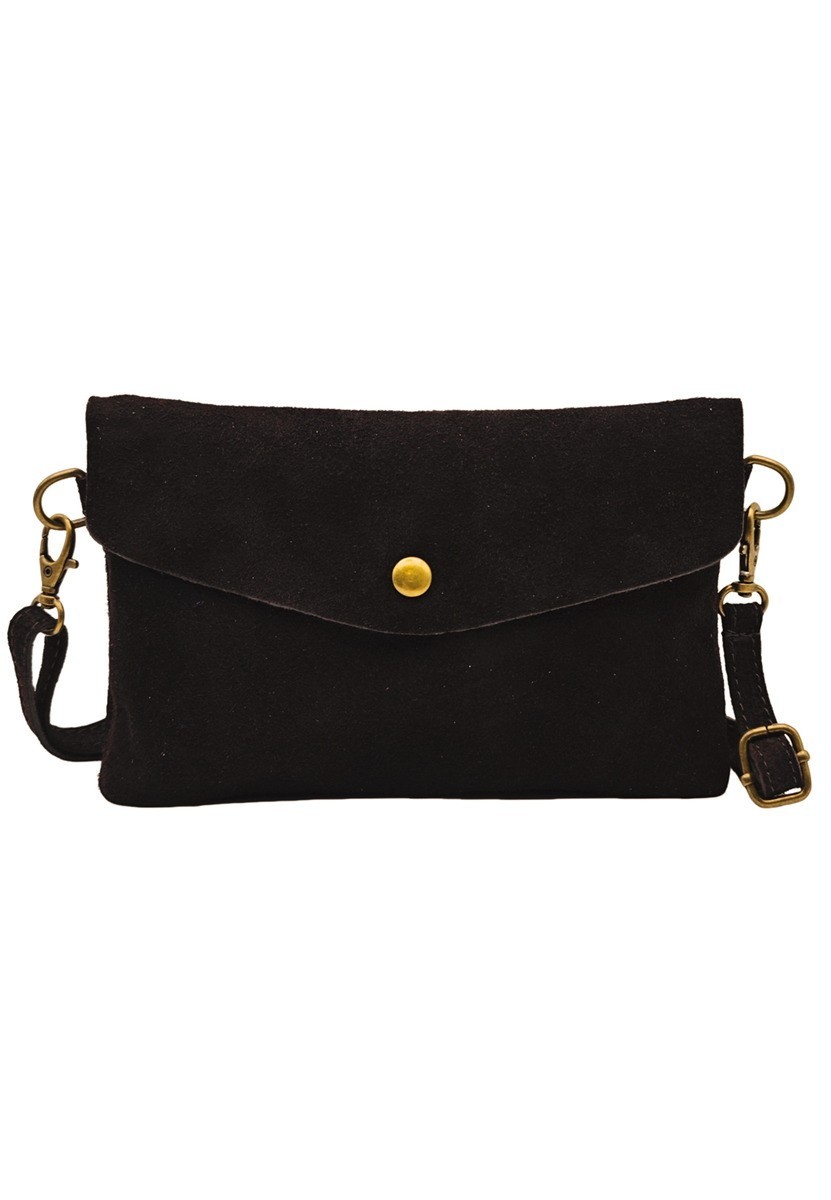 Soleil Chic Pochette bandoulière Camomille Chocolat Nubuck