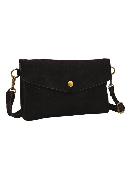 Soleil Chic Pochette bandoulière Camomille Chocolat Nubuck