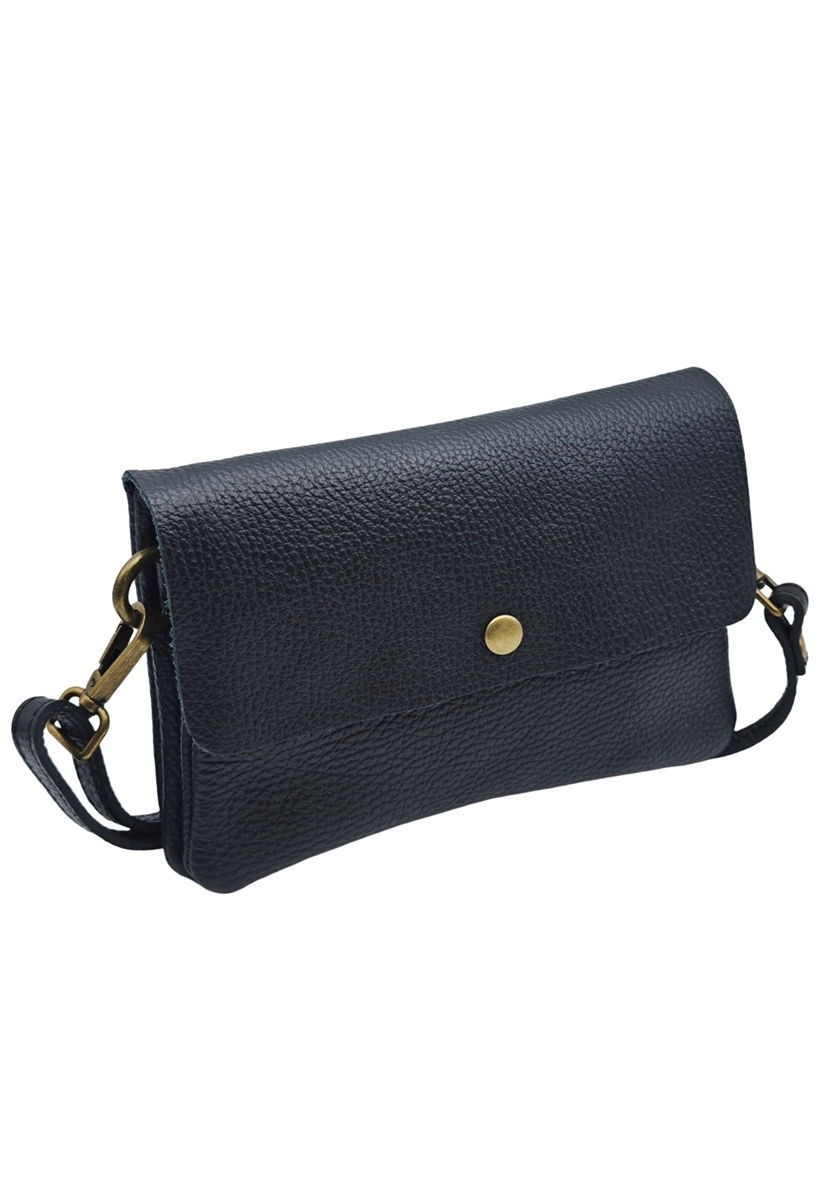 Soleil Chic Pochette bandoulière Camomille Large Noir