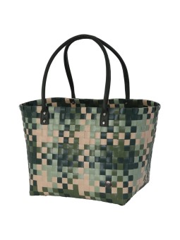 Panier Paris Shopper fat strap size S forest green mix