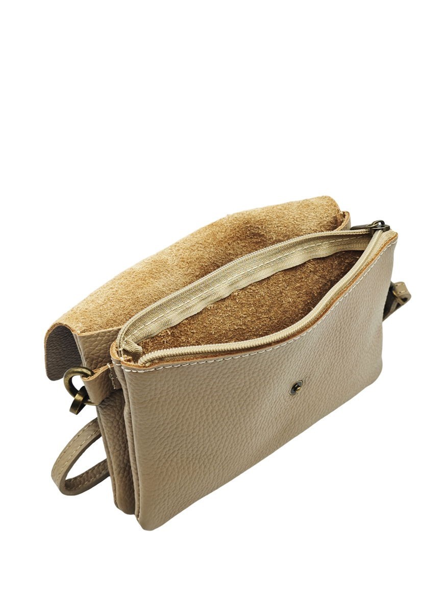 Soleil Chic Pochette bandoulière Camomille Large Taupe