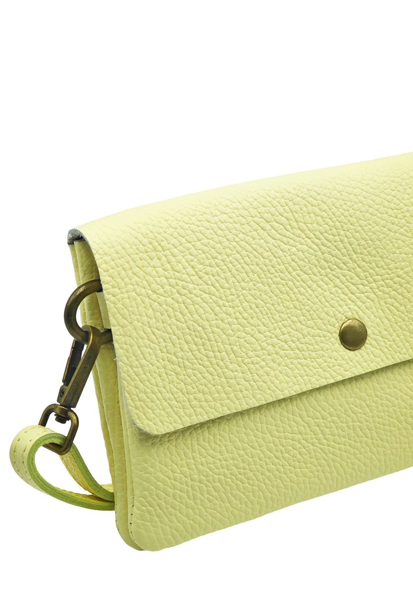 Soleil Chic Pochette bandoulière Camomille Large Jaune Clair
