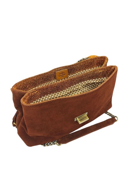 Mila Louise Sac a main PHILANA Velours Cognac