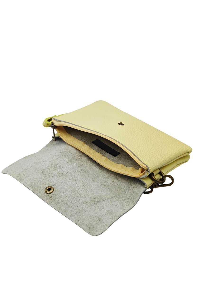 Soleil Chic Pochette bandoulière Camomille Large Jaune Clair