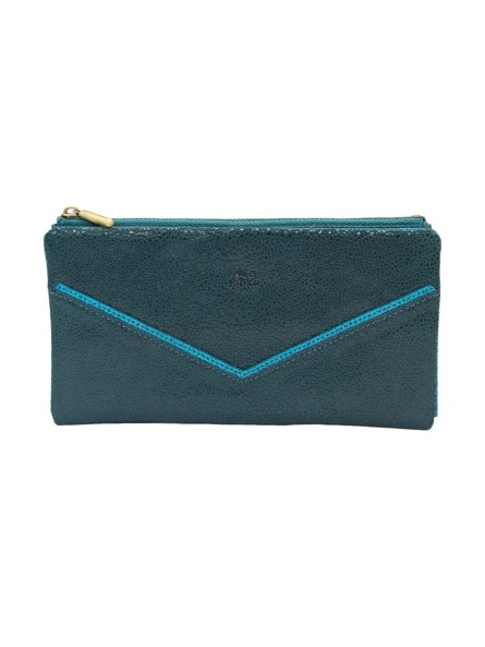 Mila Louise Portefeuille Compagnon PRUNE BB Turquoise