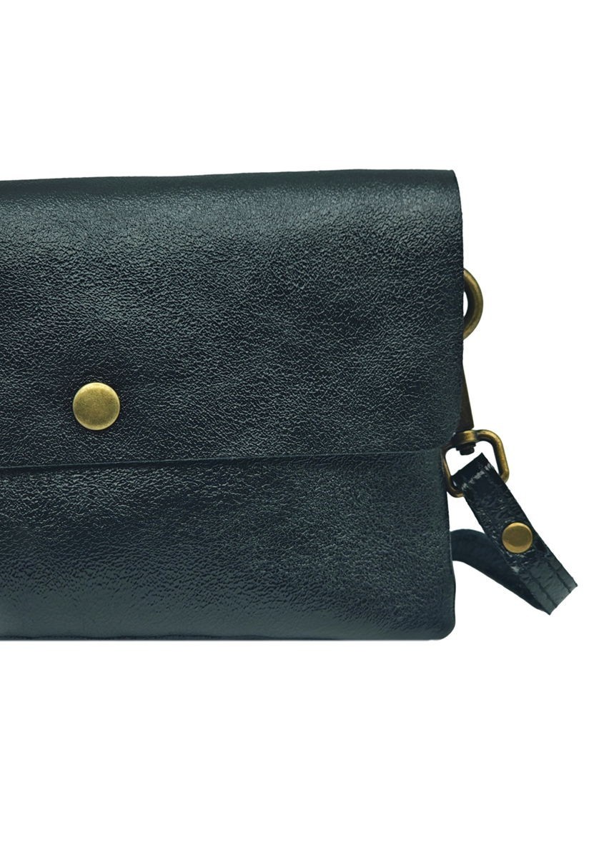 Soleil Chic Pochette bandoulière Camomille Large Noir Irise