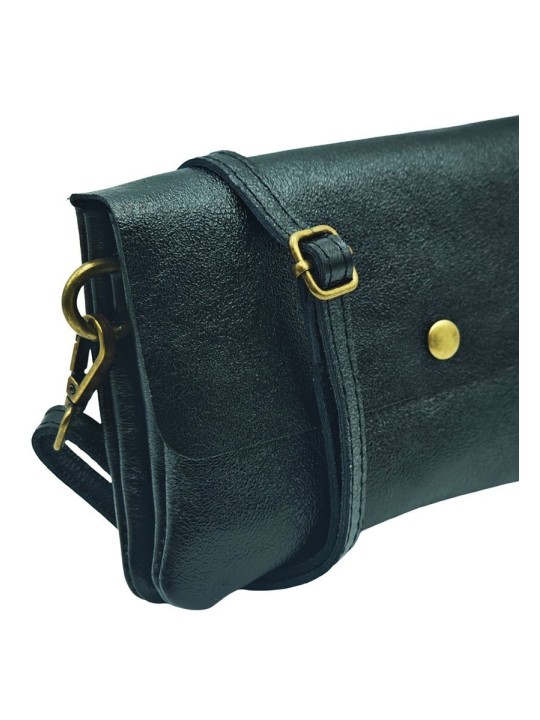 Soleil Chic Pochette bandoulière Camomille Large Noir Irise