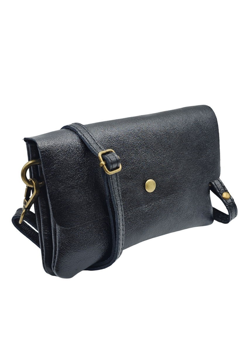 Soleil Chic Pochette bandoulière Camomille Large Noir Irise