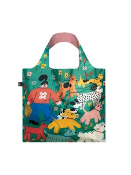 Sac RECYCLE Avec Pochette Zip Femme et chiens - LOQI