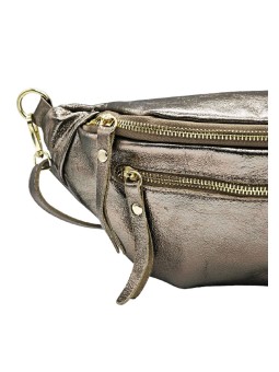 Chic Sac banane cuir Champagne Irise