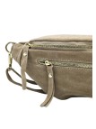 Chic Sac banane cuir Taupe Nubuck