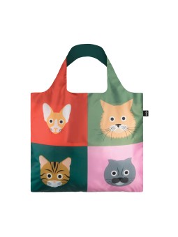 Sac RECYCLE Avec Pochette Zip Stephen Cheetham Chats - LOQI