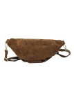 Chic Sac banane cuir Marron Nubuck