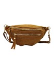 Chic Sac banane cuir Camel Nubuck