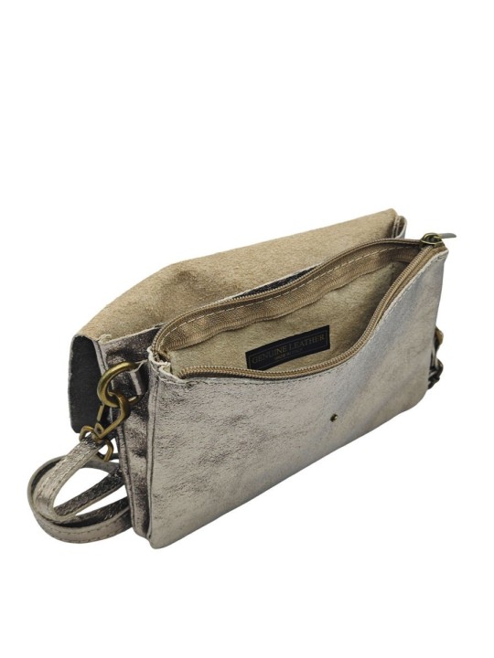 Soleil Chic Pochette bandoulière Camomille Large Champagne Irise