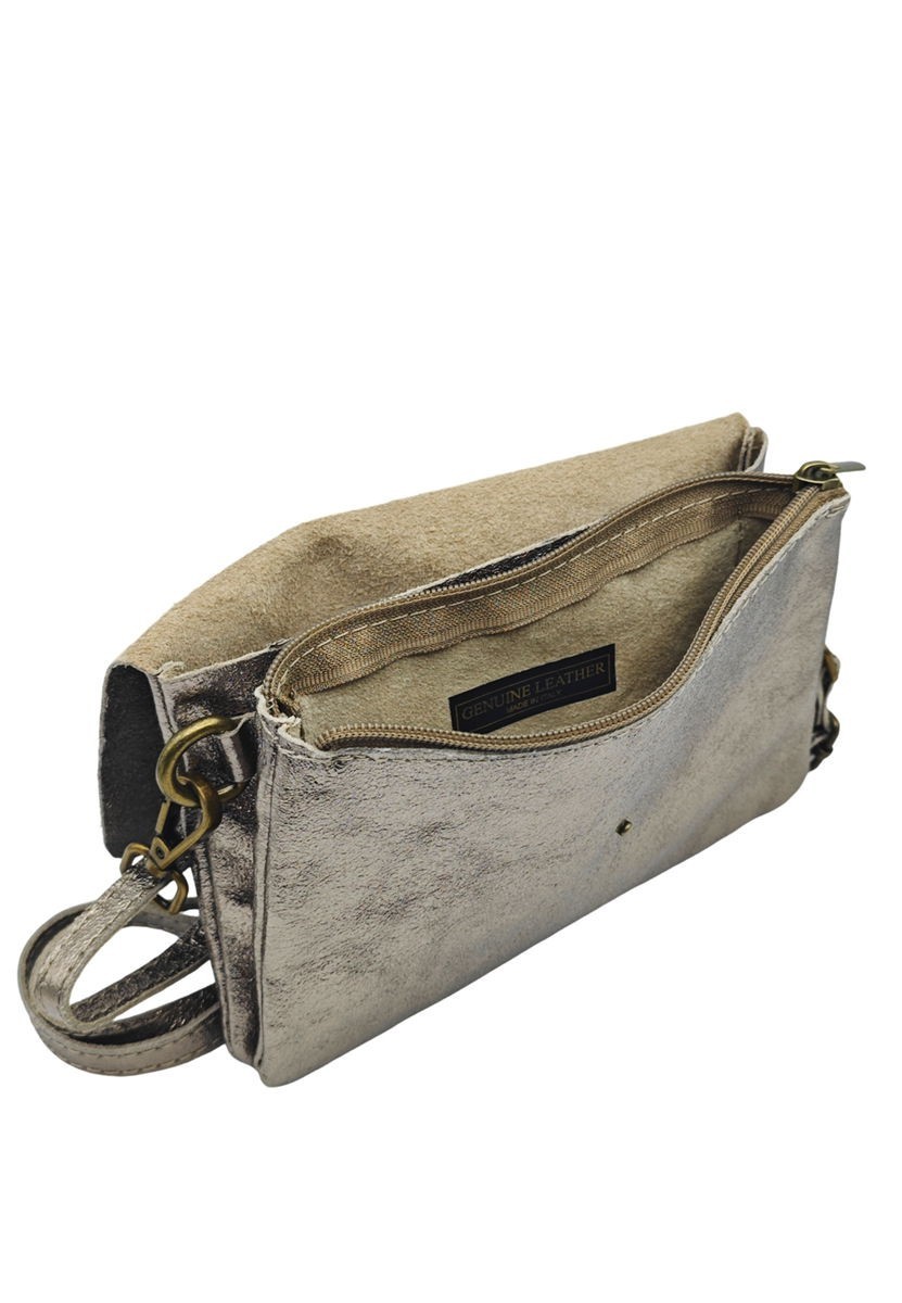 Soleil Chic Pochette bandoulière Camomille Large Champagne Irise