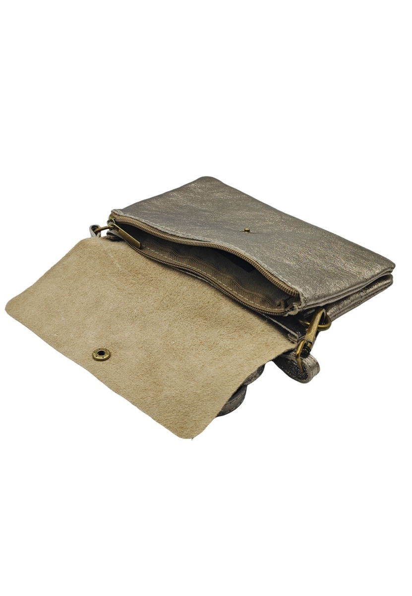 Soleil Chic Pochette bandoulière Camomille Large Champagne Irise