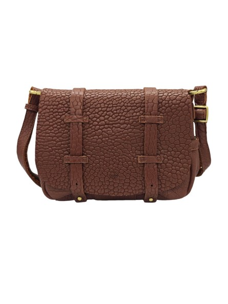 Mila Louise Sac Besace Bess Ecaille Cognac