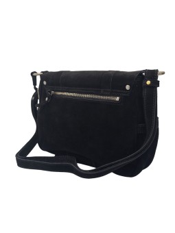 Mila Louise Sac Besace Bess Velours Noir