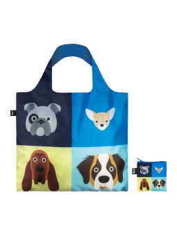 Sac RECYCLE Avec Pochette Zip Stephen Cheetham Chiens - LOQI