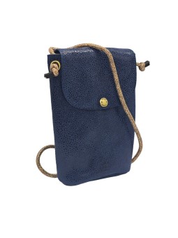 Mila Louise Sac Pochette portable en cuir ROEL BB Bleu