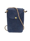 Mila Louise Sac Pochette portable en cuir ROEL BB Bleu