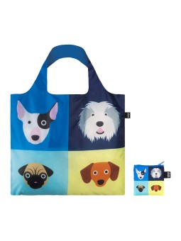 Sac RECYCLE Avec Pochette Zip Stephen Cheetham Chiens - LOQI