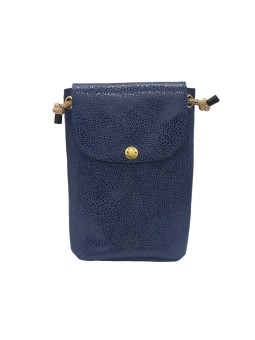 Mila Louise Sac Pochette portable en cuir ROEL BB Bleu