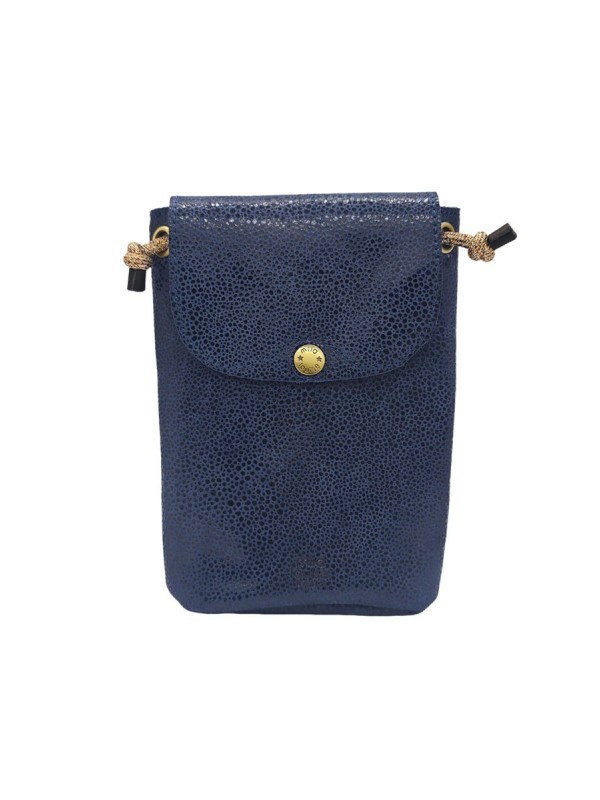 Mila Louise Sac Pochette portable en cuir ROEL BB Bleu