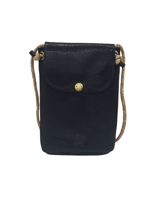 Mila Louise Sac Pochette portable en cuir ROEL LZ Noir